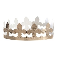 Coronas de roscón de reyes flor de lis - Dekora - 100 unidades