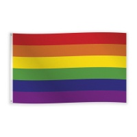 Bandera de colores de arcoíris de 90 x 150 cm