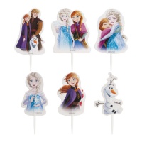 Toppers de papel para tarta de Frozen - Dekora - 30 unidades