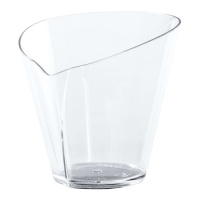 Vasitos de 70 ml de plástico transparente forma de jarra - Dekora - 100 unidades
