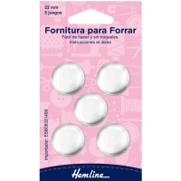 Fornitura para forrar botones de 22 mm - Hemline - 5 unidades