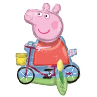 Globo de Peppa Pig en bicicleta de 55 x 45 cm - Anagram