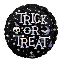 Globo redondo iridiscente de Trick or Treat de 45 cm - Anagram