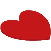 Base para tarta de corazón de 25 x 25 x 0,5 cm