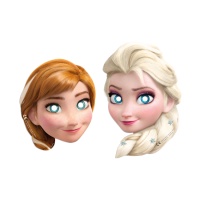 Caretas de Frozen de Elsa y Anna - 6 unidades