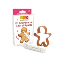 Kit para galletas de muñeco de jengibre - Scrapcooking