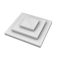 Base de corcho con forma cuadrada de 38 cm - 3 unidades
