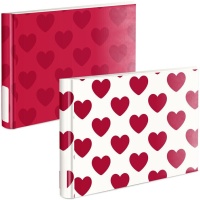 Álbum de fotos de Corazones apaisado adhesivo - 1 unidad