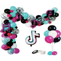 Kit de globos de Tik Tok - Monkey Business - 36 piezas