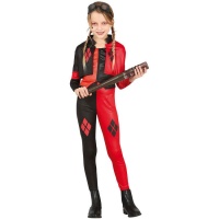 Disfraz de Harley supervillana peligrosa para niña