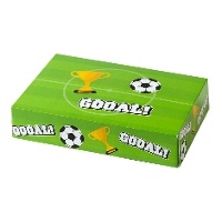 Caja de 23,5 x 16 x 5 cm de fútbol verde