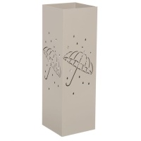 Paragüero de 49 cm con diseño de paraguas y lluvia