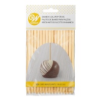 Palitos para cake pops de bambú de 12 cm - Wilton - 30 unidades