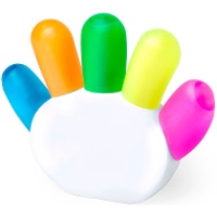 Subrayador de mano con 5 colores