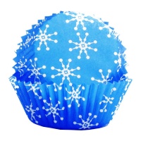 Cápsulas para cupcakes mini de copos de nieve - PME - 100 unidades