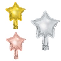Globo de estrella de colores de 10 cm - PartyDeco - 25 unidades