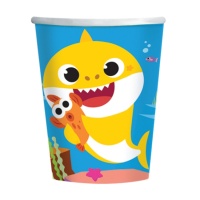 Vasos de Baby Shark de 250 ml - 8 unidades