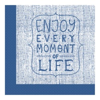 Servilletas de Enjoy Every Moment of life de 16,5 x 16,5 cm - 20 unidades