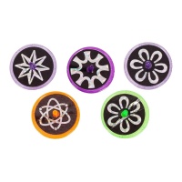 Discos multicolor - 5 unidades