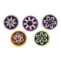 Discos multicolor - 5 unidades