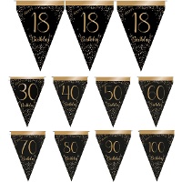 Banderín de Elegant Gold de números de 3,00 m