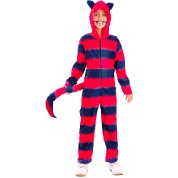 Disfraz de gato Cheshire de Alicia infantil
