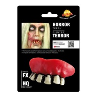 Dientes de zombie terrorífico