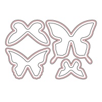 Troquel de mariposas sencillas Zag - Misskuty - 4 unidades