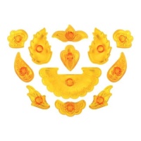 Cortadores de aplique floral de estilo Jacobeo - JEM - 12 unidades