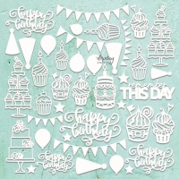 Die cuts set Cumpleaños - Mintay Papers