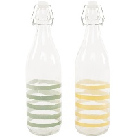 Botella de 1 L de rayas verde o amarilla - 1 unidad