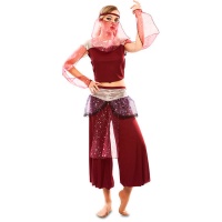 Disfraz de bailarina árabe con velo para mujer