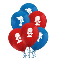 Globos de látex de Sonic - Procos - 8 unidades