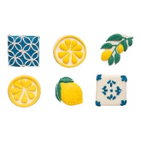 Figuras de azúcar de limones - Decora - 6 unidades