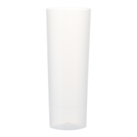 Vasos de 300 ml de plástico transparente tubo - 10 unidades