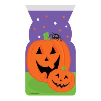 Bolsas de Halloween de calabazas - 12 uds