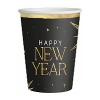 Vasos de 270 ml de Happy New Year - 6 unidades
