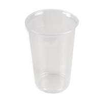 Vasos de 500 ml transparentes de plástico reutilizable - 40 unidades