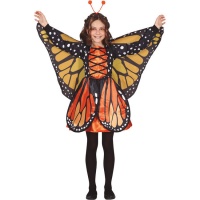 Disfraz de mariposa naranja para niña