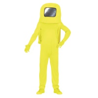 Disfraz de astronauta amarillo para adulto