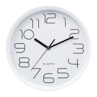 Reloj de pared blanco números grandes de 28 cm - DCasa