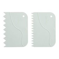 Espátula decorativa dentada de 12 x 8,5 cm - Decora - 2 unidades