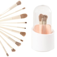 Organizador con 10 pinceles de maquillaje - DCasa