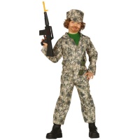 Disfraz de militar con gorro infantil