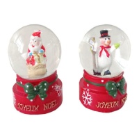 Bola de nieve con figura de 4,5 x 6,2 cm - 1 unidad