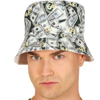 Sombrero con billetes de dolar
