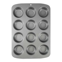 Molde para magdalenas de aluminio de 45 x 26,5 cm - PME - 12 cavidades