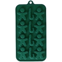 Molde de Muñeco de Jengibre y bastón de caramelo - Wilton - 12 cavidades