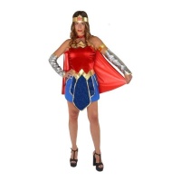 Disfraz de Wonder Woman con capa para mujer