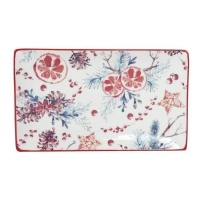 Plato estampado rectangular de 26,7 x 15,9 x 2 cm - DCasa